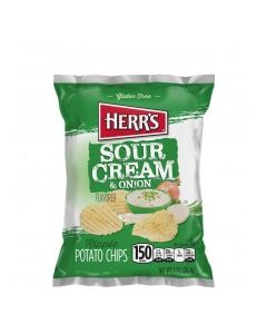 HERRS RIPPLES SOUR CREAM ONION 1oz