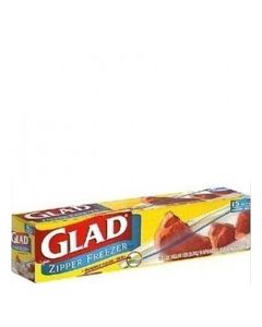 GLAD FREEZER BAGS ZIP 15x1gal