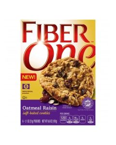 FIBER ONE S/BAKE COOKIE O/MEAL RAIS 187g