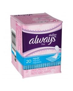 ALWAYS DAILY LINERS THIN 20s