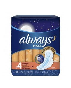 ALWAYS MAXI OVERNIGHT WINGS 14s