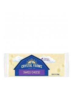 CRYSTAL FARMS SWISS BLK 7oz