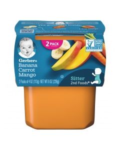 GERBER 2 BAN CARROT MANGO 2x113g