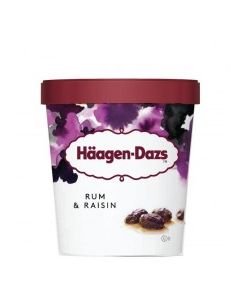 HAAGEN DAZS RUM RAISIN 473ml