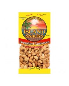 ISLAND SNACKS UNLSALTED CASHEWS 2.25oz