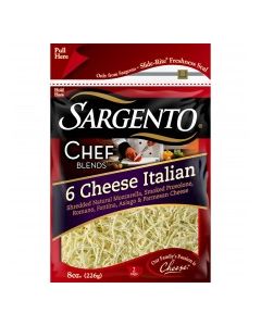 SARGENTO 6 CHEESE ITALIAN SHRED 8oz