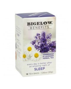 BIGELOW TEA BENEFITS SLEEP 18s