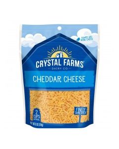 CRYSTAL FARMS CHEDDAR SHRED FINE 8oz